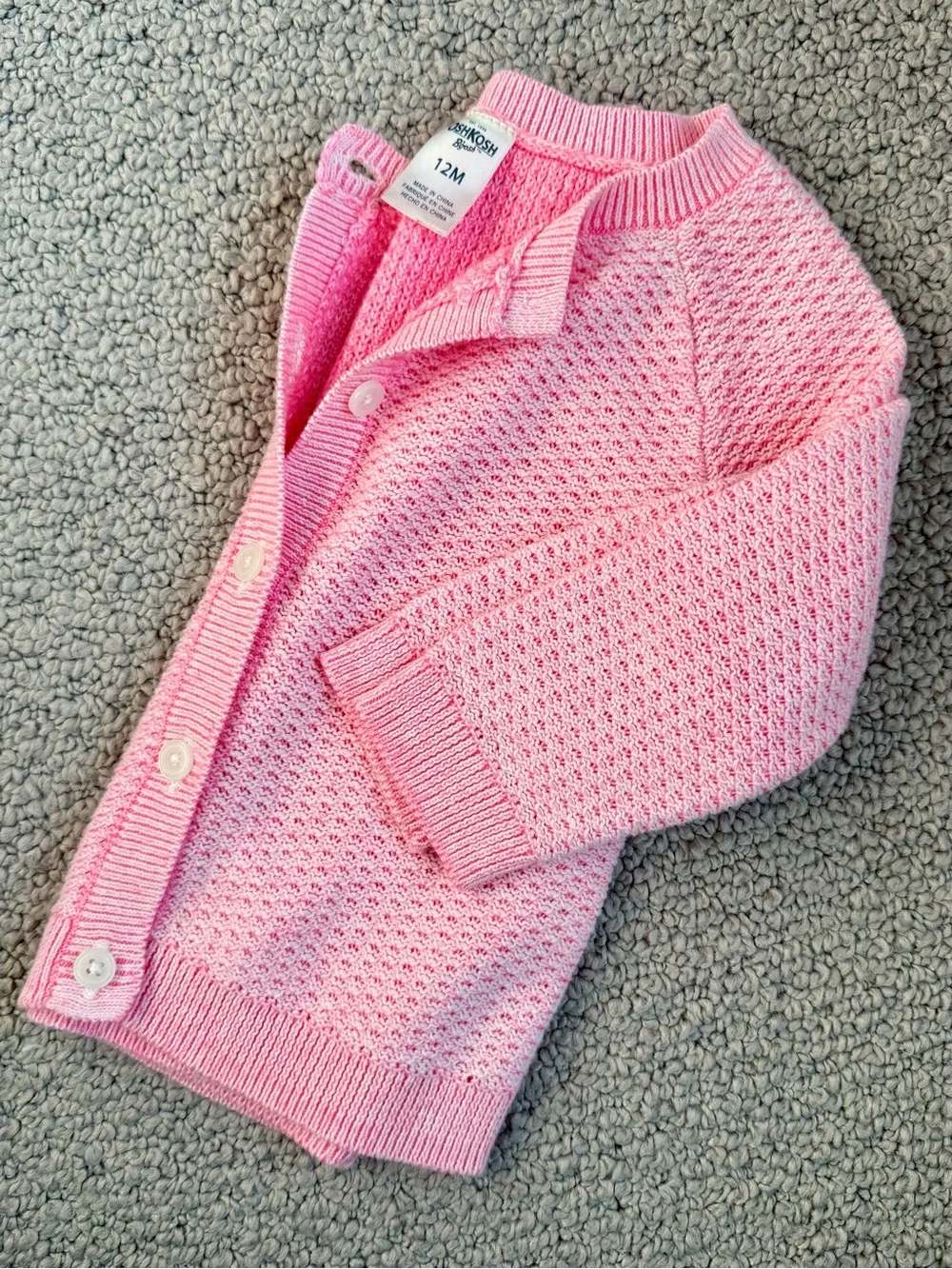 GAP Baby Girls dainty Floral Dress, Cardigan & Bloomers Set Pink Grey 6-12M 3 Pc